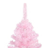 Tekojoulukuusi palloilla esivalaistu pinkki 150 cm PVC