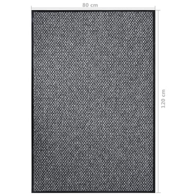 Ovimatto harmaa 80x120 cm