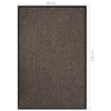 Beige ovimatto Roswell 80x120cm
