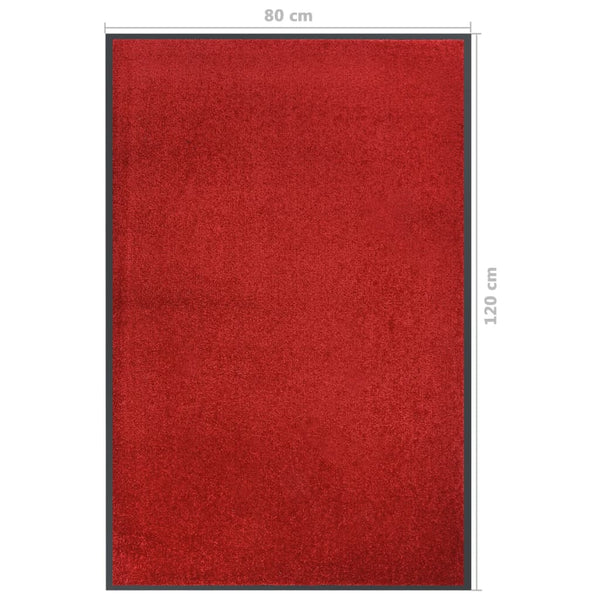 Punainen ovimatto Holly 80x120cm