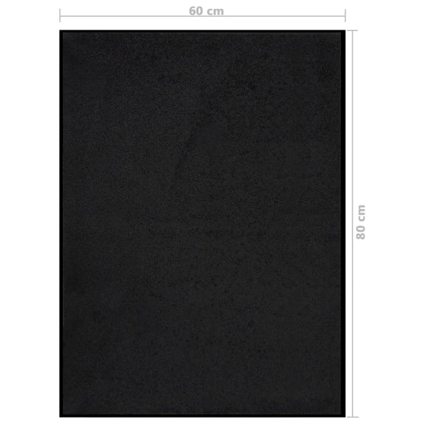 Musta ovimatto Holly 60x80cm