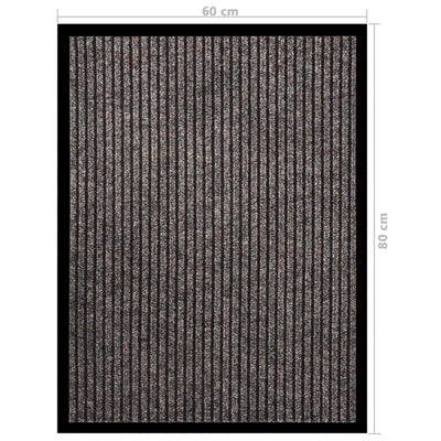 Ovimatto raidallinen beige 60x80 cm
