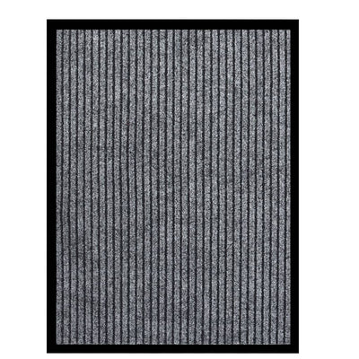 Harmaa ovimatto Tenonia 60x80cm (raidallinen)