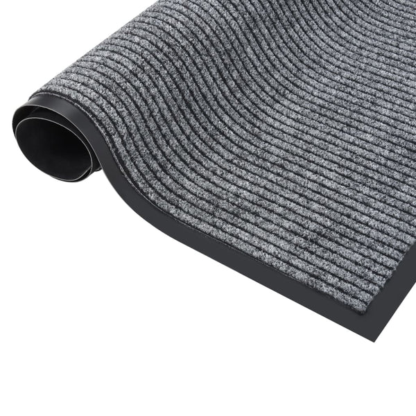 Harmaa ovimatto Tenonia 80x120cm (raidallinen)