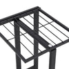 Musta 4-kerroksinen kukkateline Minadora 43x22x76cm (metalli)