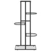 5-kerroksinen kukkateline 43x22x98 cm musta metalli