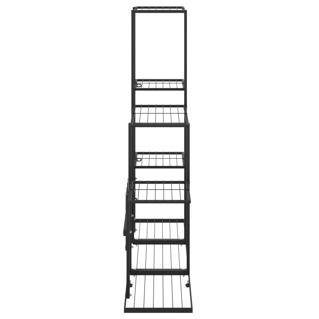 Musta kukkateline Otonoga 94,5x25x88cm (metalli)