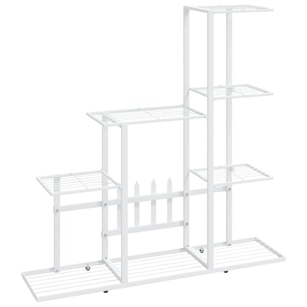 Valkoinen kukkateline Otonoga 94,5x25x88cm (metalli)