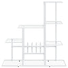 Kukkateline 94,5x25x88 cm valkoinen metalli