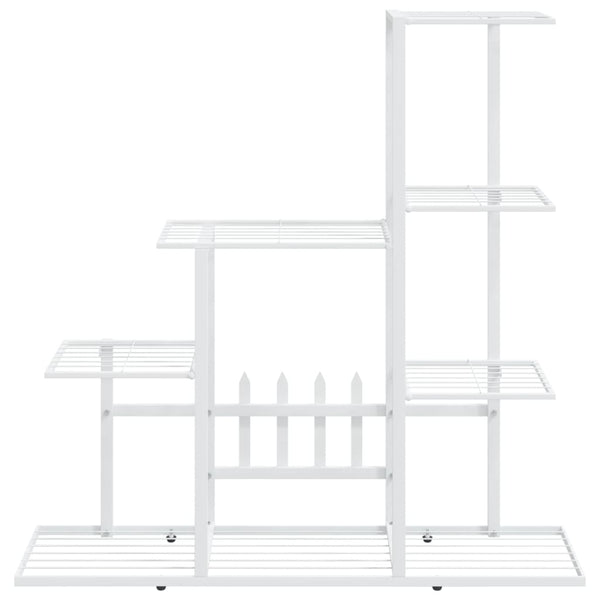 Valkoinen kukkateline Otonoga 94,5x25x88cm (metalli)