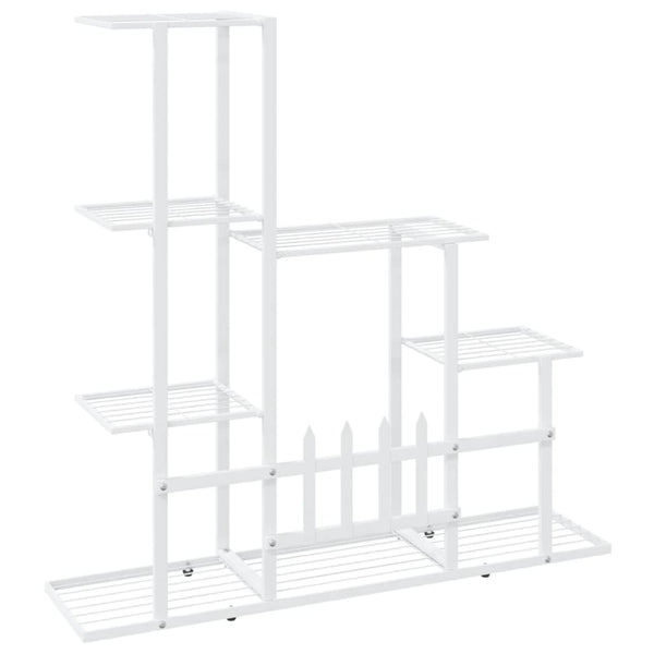 Valkoinen kukkateline Otonoga 94,5x25x88cm (metalli)