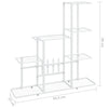 Kukkateline 94,5x25x88 cm valkoinen metalli