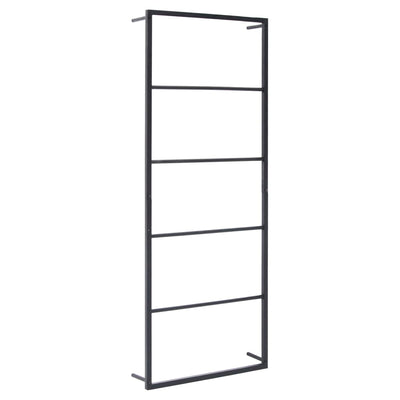 Pyyheteline musta 45x10x115 cm teräs
