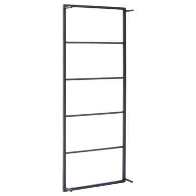 Pyyheteline musta 45x10x115 cm teräs