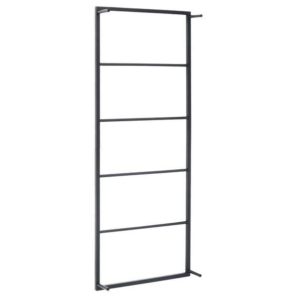 Pyyheteline musta 45x10x115 cm teräs