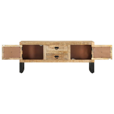TV-taso 110x30x45 cm karkea mangopuu