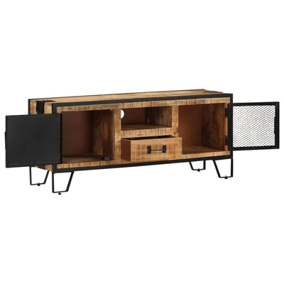TV-taso 110x31x46 cm karkea mangopuu