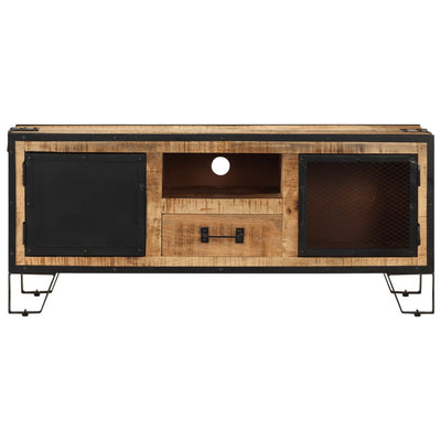 TV-taso 110x31x46 cm karkea mangopuu