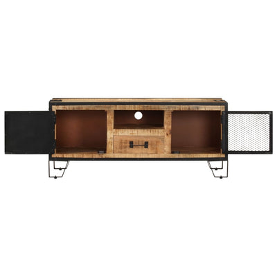 TV-taso 110x31x46 cm karkea mangopuu