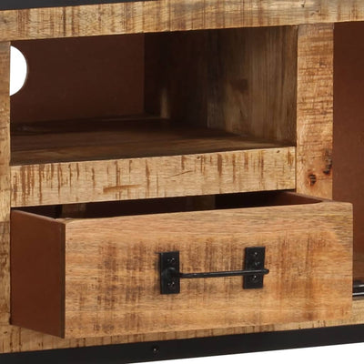 TV-taso 110x31x46 cm karkea mangopuu