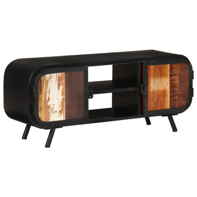 TV-taso 110x30x45 cm kierrätetty täyspuu