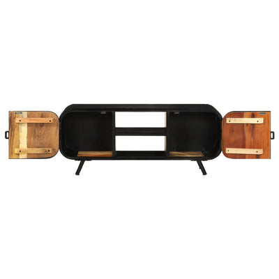 TV-taso 110x30x45 cm kierrätetty täyspuu