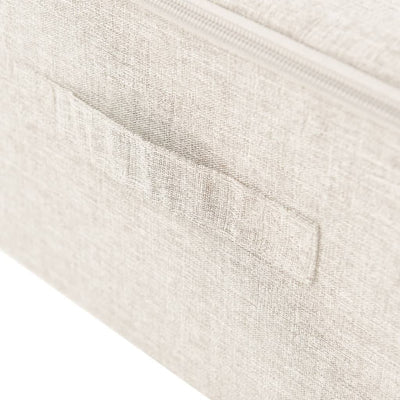 Säilytyslaatikot 2 kpl kangas 70x40x18 cm kerma