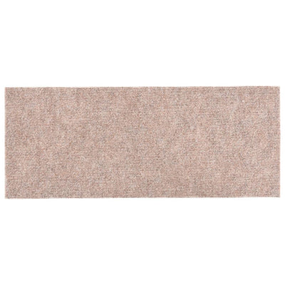 Itsekiinnittyvät porrasmatot suorakaide 15 kpl 60x25 cm ruskea