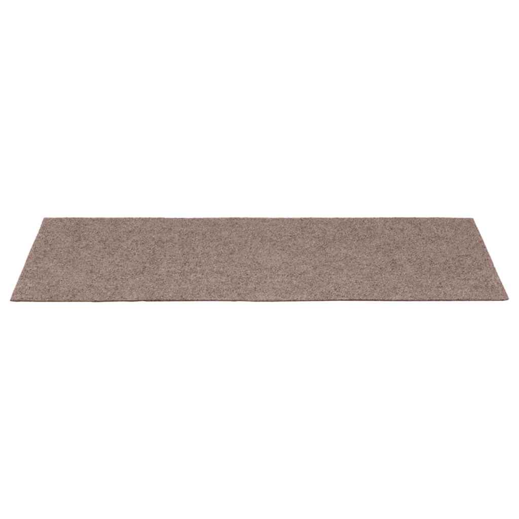 Suorakaiteen muotoiset ruskeat itsekiinnittyvät porrasmatot Nicolau 60x25cm (15 kpl)
