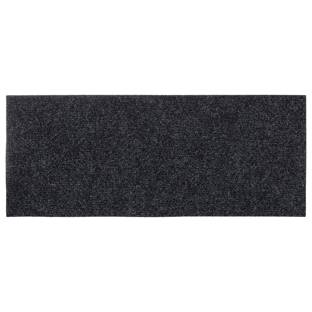 Nicolau 60x25cm harmaat itsekiinnittyvät porrasmatot (15 kpl) suorakaide