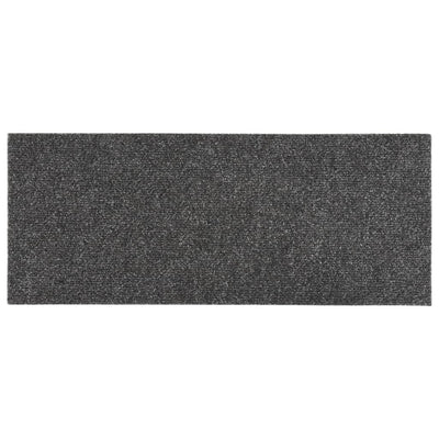 Itsekiinnittyvät porrasmatot 15 kpl 60x25 cm antrasiitti