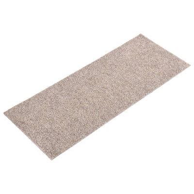 Itsekiinnittyvät porrasmatot suorakaide 15 kpl 60x25 cm kerma