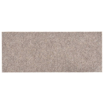 Itsekiinnittyvät porrasmatot suorakaide 15 kpl 60x25 cm kerma