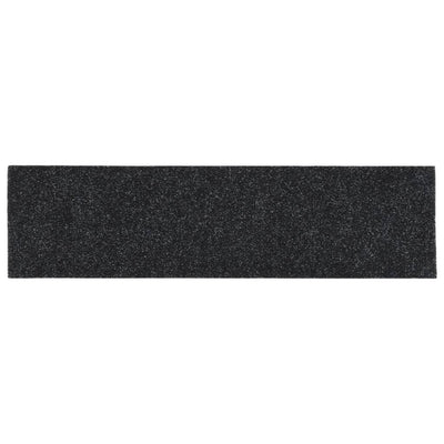 Itsekiinnittyvät porrasmatot suorakaide 15 kpl 76x20 cm musta