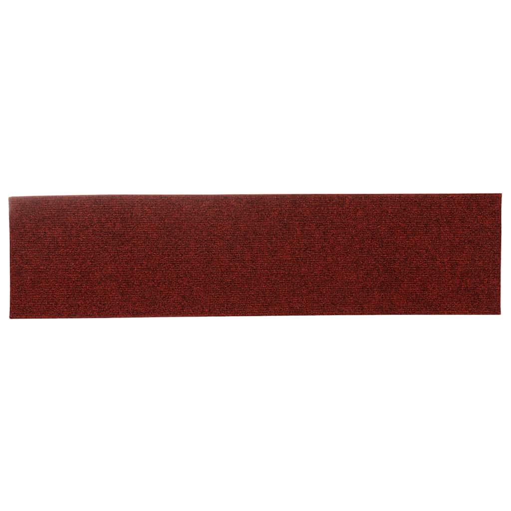 Punainen itsekiinnittyvät porrasmatot suorakaide Nicolau 76x20cm (15 kpl)