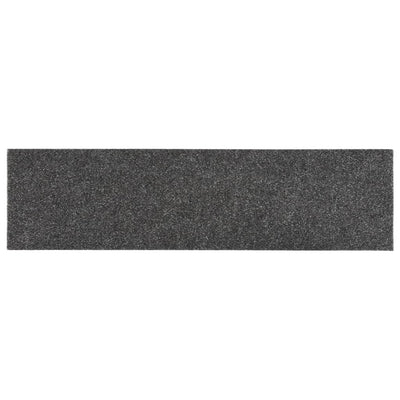 Itsekiinnittyvät porrasmatot 15 kpl 76x20 cm antrasiitti