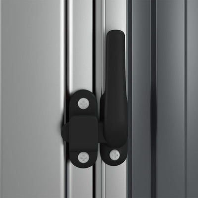 Harmaa puutarhavaja Hristu 118,5x97x209,5cm (galvanoitu teräs)