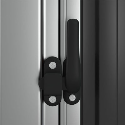 Antrasiitti puutarhavaja Hristu 118,5x97x209,5cm (galvanoitu teräs)