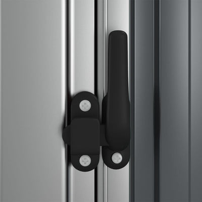 Harmaa puutarhavaja Schonberger 180,5x97x209,5cm (galvanoitu teräs)