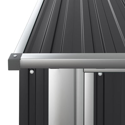 Antrasiitti puutarhavaja Schonberger 180,5x97x209,5cm (galvanoitu teräs)