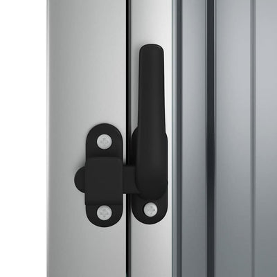 Harmaa puutarhan työkaluvaja Aristita 88x89x161cm (galvanoitu teräs)