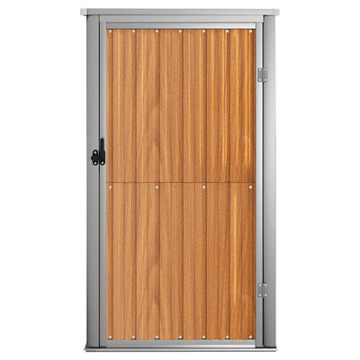 Ruskea puutarhan työkaluvaja Aristita 88x89x161cm (galvanoitu teräs)