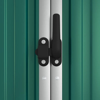 Vihreä puutarhan työkaluvaja Aristita 161x89x161cm (galvanoitu teräs)