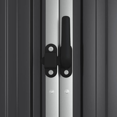 Antrasiitti puutarhan työkaluvaja Aristita 225x89x161cm (galvanoitu teräs)