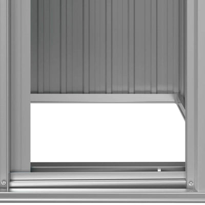 Harmaa puutarhavaja Sinzianu 126x97,5x177cm (galvanoitu teräs)