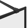 Walk-in suihkun seinäke kirkas ESG-lasi 80x195 cm musta