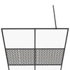 Walk-in suihkun seinäke kirkas ESG-lasi 140x195 cm musta