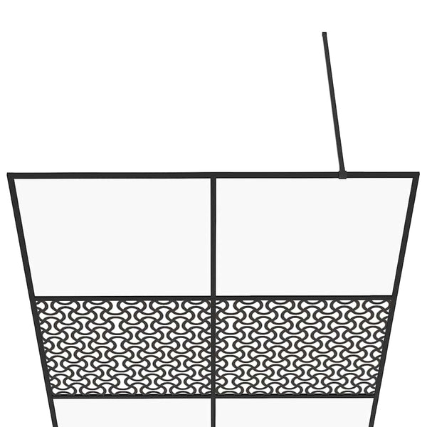 Walk-in suihkun seinäke kirkas ESG-lasi 140x195 cm musta