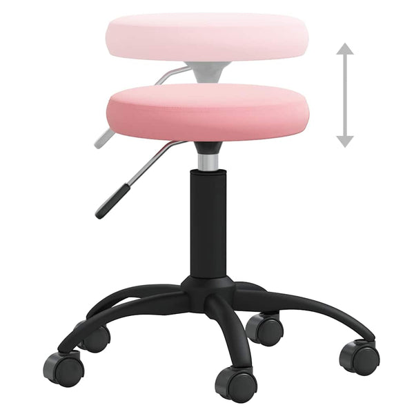 Toimistotuoli pinkki sametti