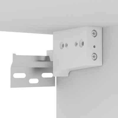 Valkoinen seinäkiinnitettävä tv-taso Janza 100x30x26,5cm (puinen)